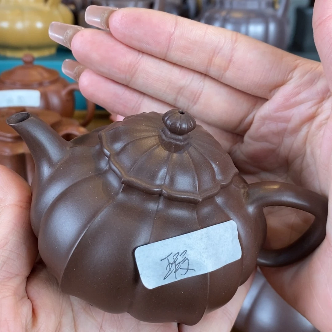 茶壶紫砂甄*原矿泥料手工壶直播间