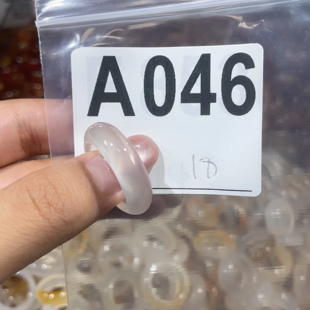 玛瑙/玉髓戒指未镶嵌046