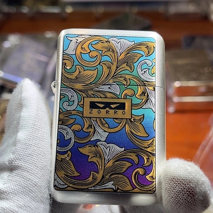 纯铜银拉丝卷彩纹790