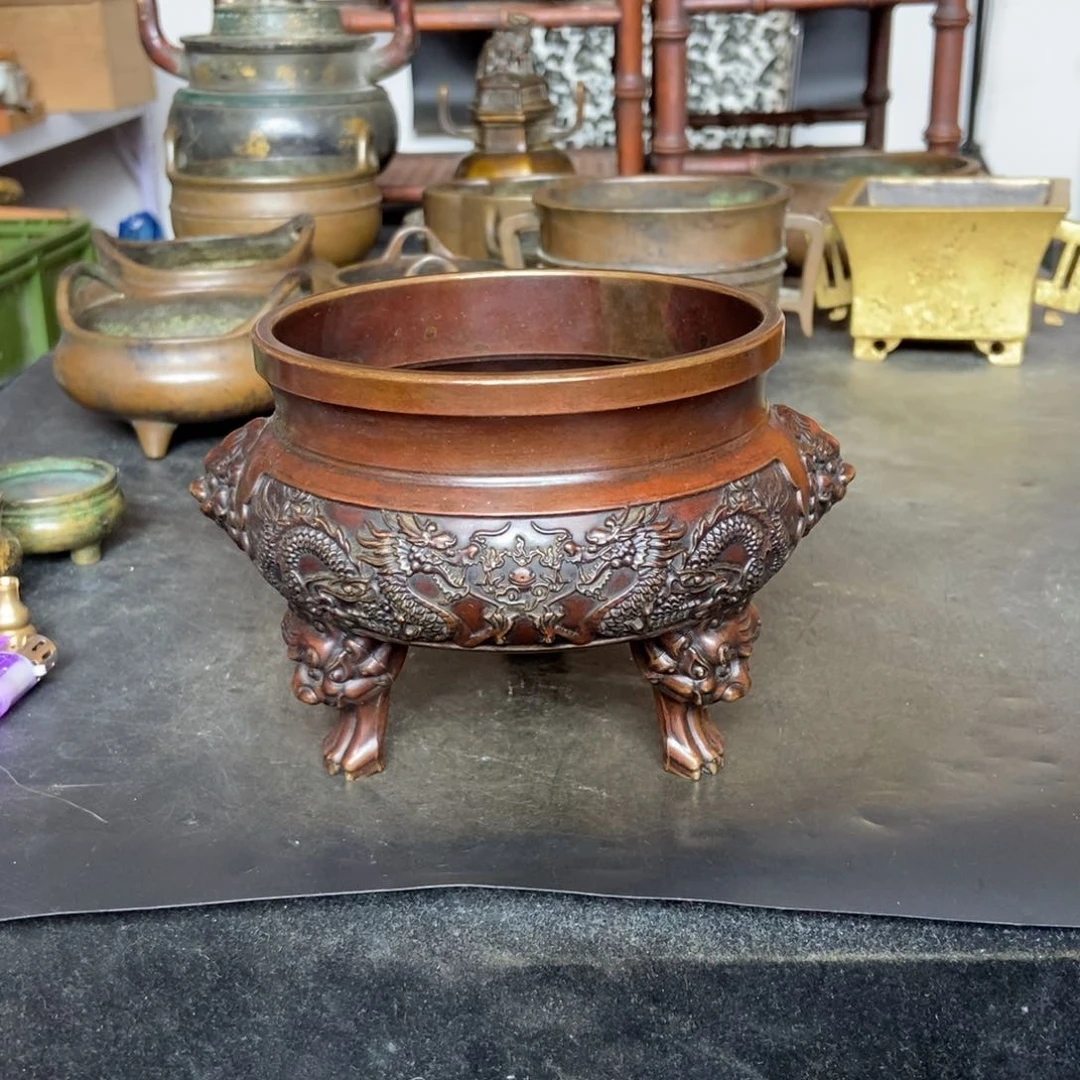 铜器工艺品摆件香炉材料