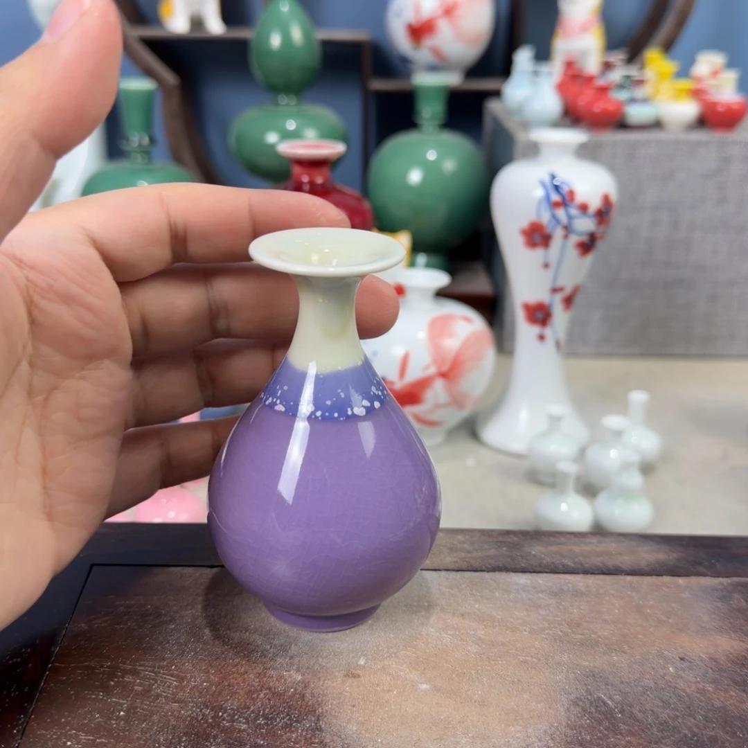 陶瓷手工小花器摆件