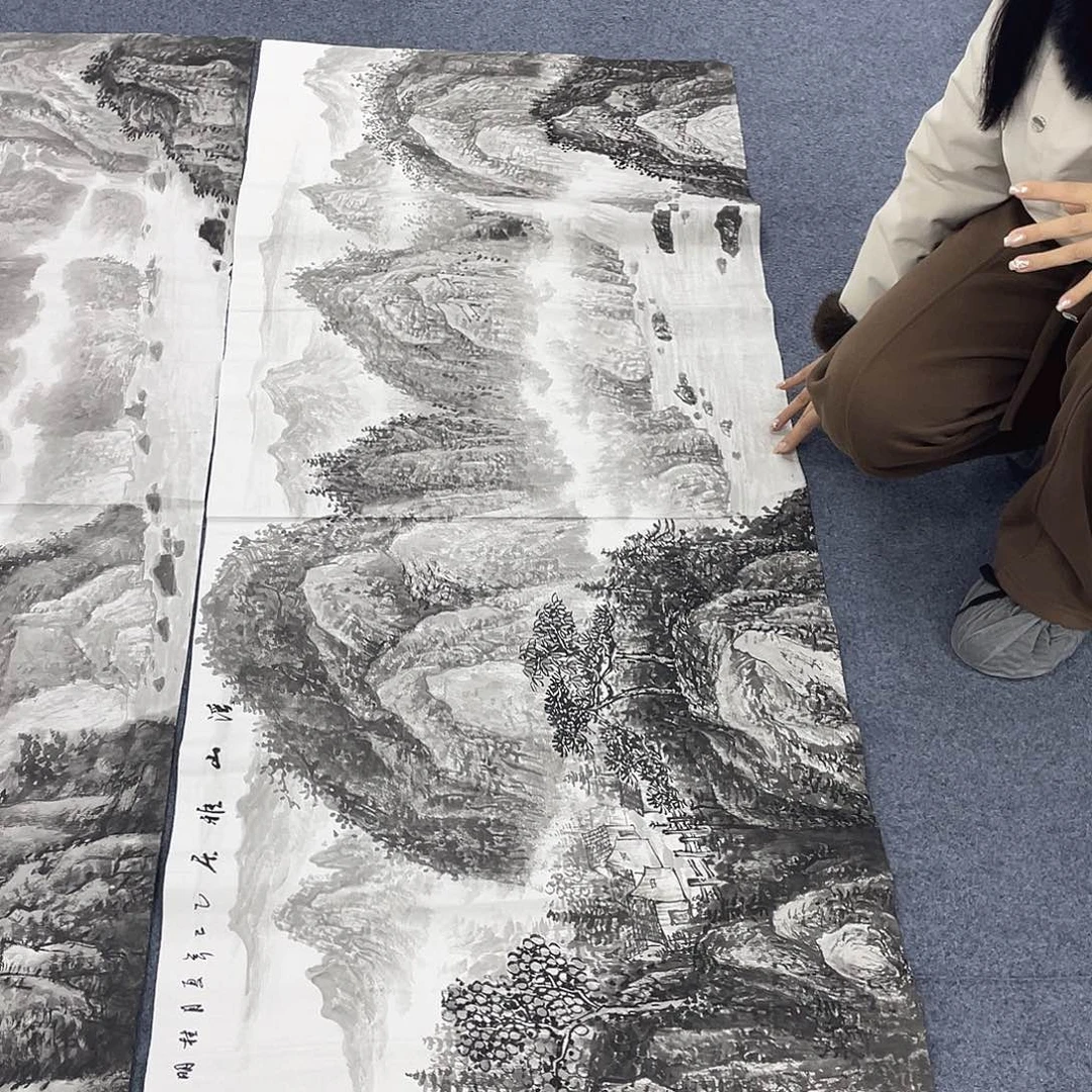 国画国画作品小姐姐放漏…