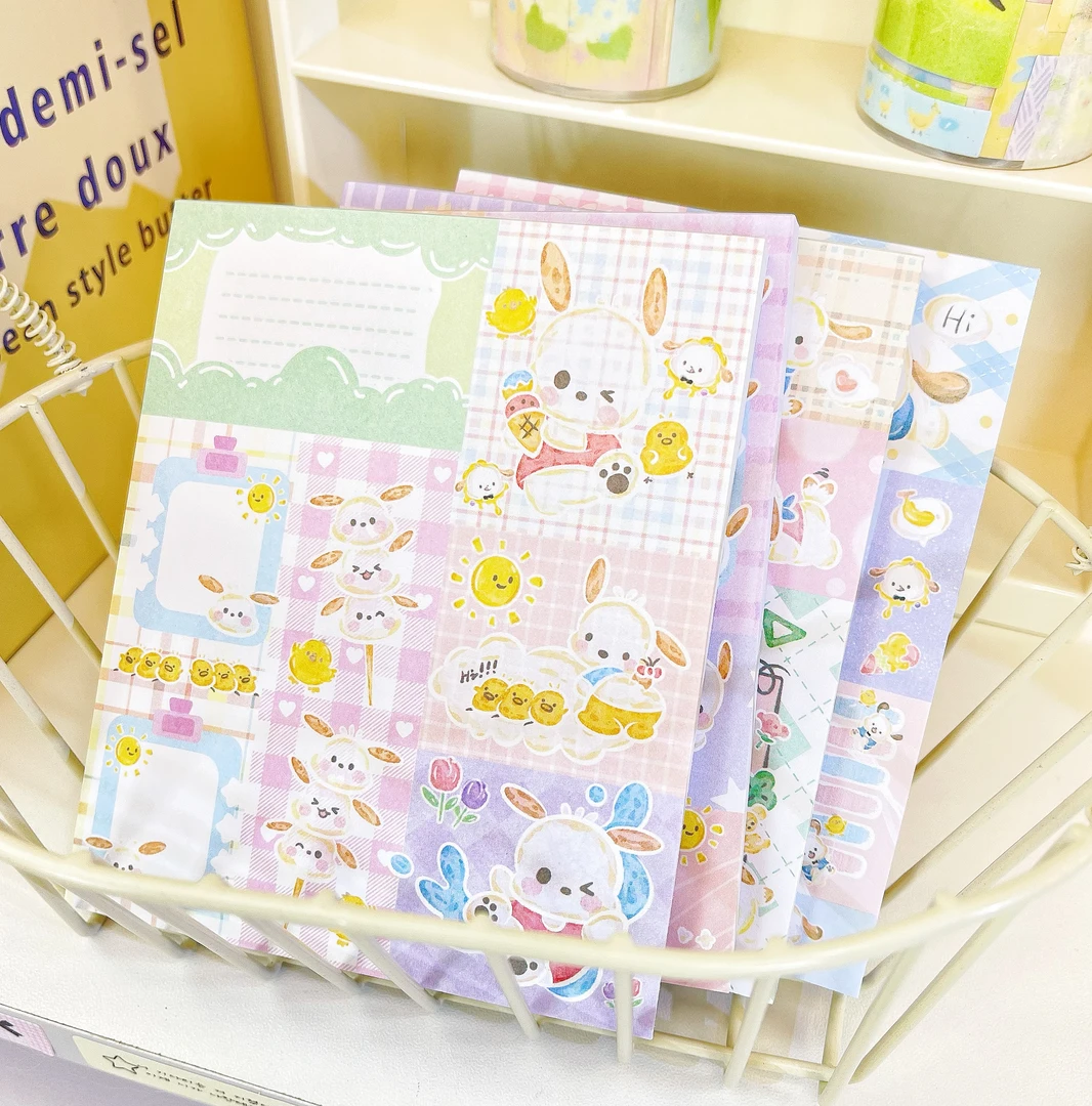 【拼布便签】原创可爱风可撕可书写便签本学习本手帐素材