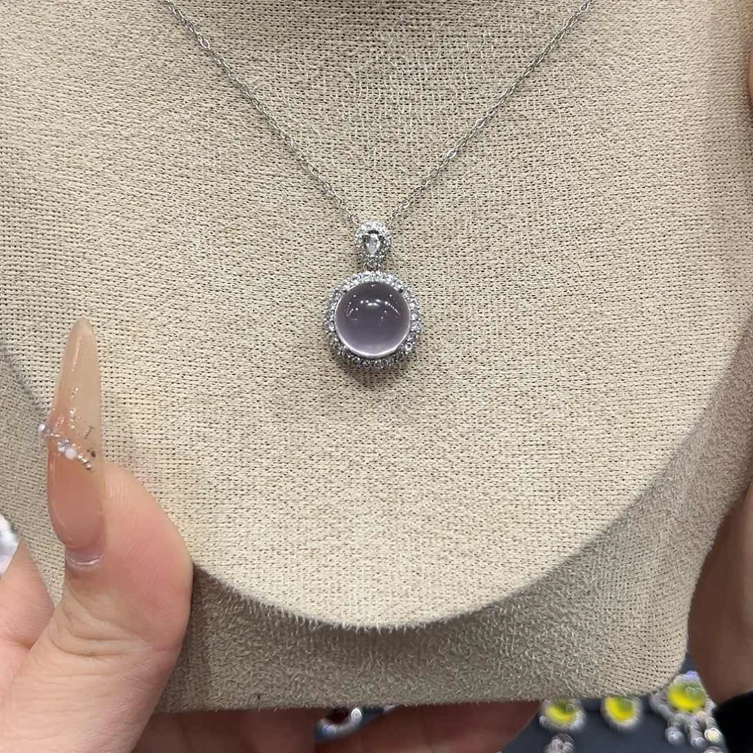 银S925镶嵌颈饰萤石