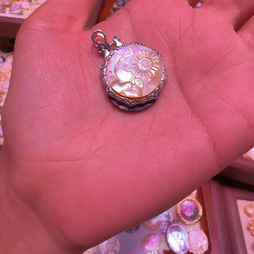 福***萌水晶手链未镶嵌贝双面