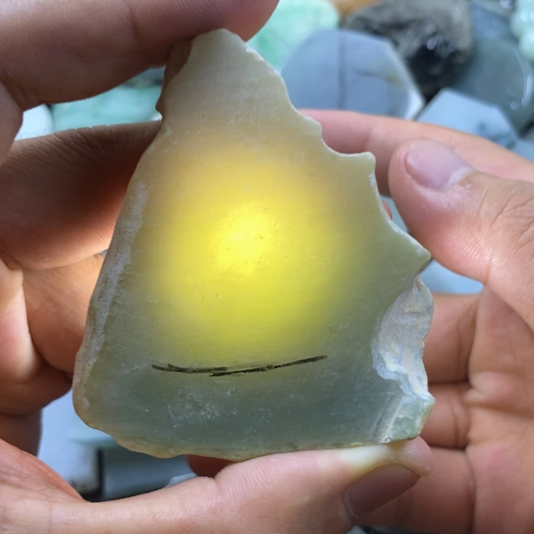 翡翠未镶嵌挂件牌子