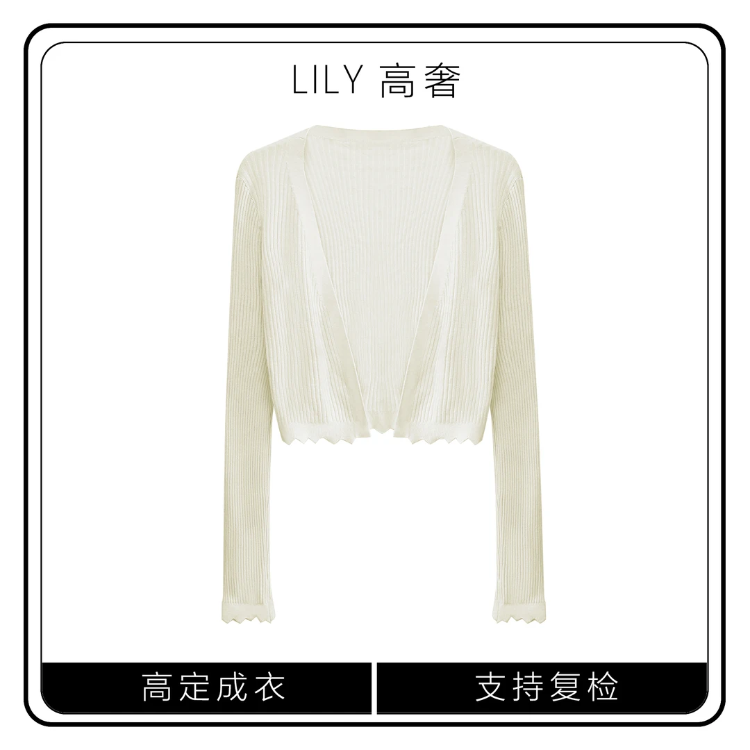 【Lily高奢】2025春夏百搭针织开衫基础百搭款