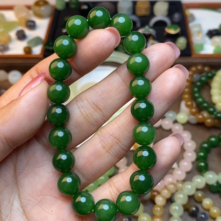 和田玉未镶嵌手链