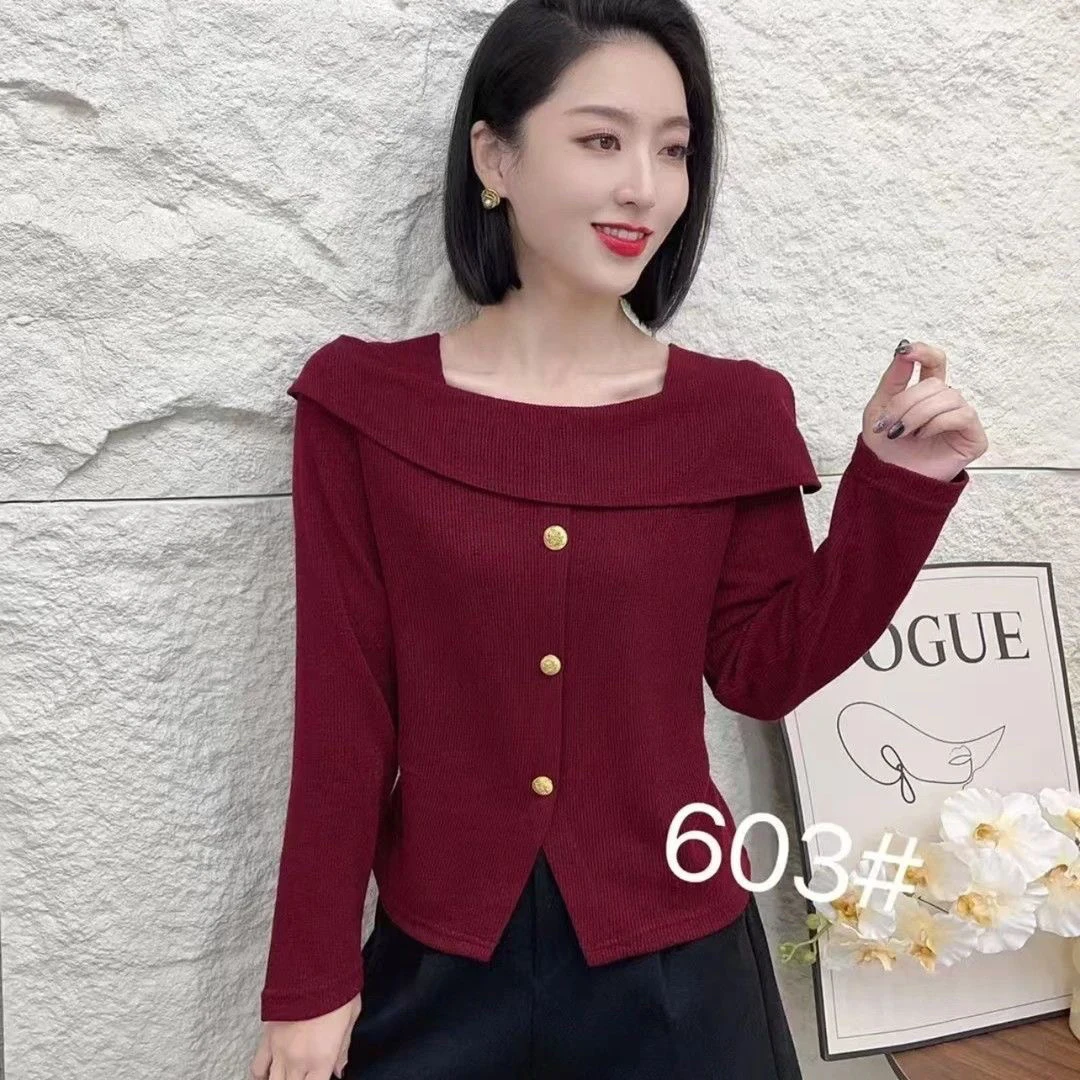 高级感春秋季新款修身百搭设计感一字肩打底衫内搭上衣女气质洋气