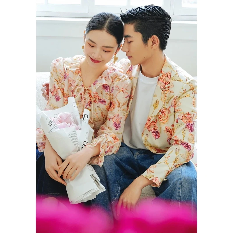 【良月】含亚麻趣味洋气时尚百搭西装2025春季七号铺专柜品牌女装