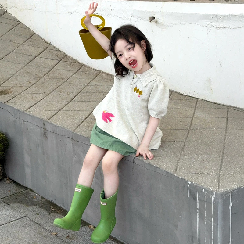 女童夏装套装2025新款儿童森系服装小女孩夏季t恤短袖欧若风穿搭9