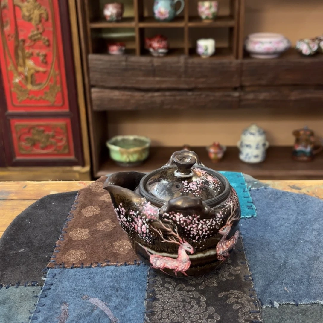 柴烧手工手绘陶瓷