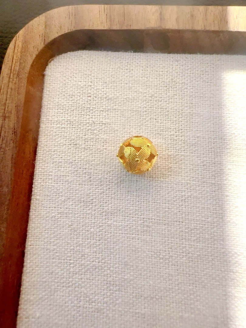 手工拉丝工艺有求必应绣球吊坠6063