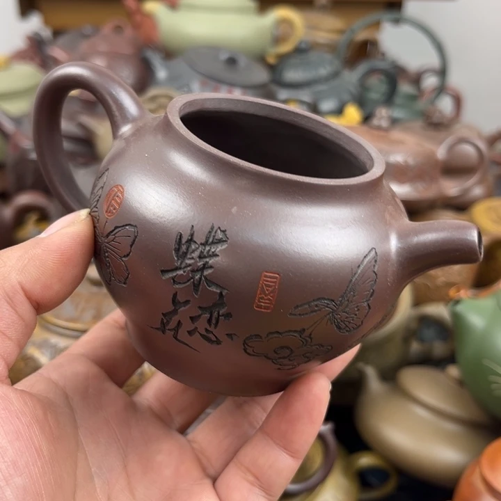 茶壶紫砂紫砂无盖