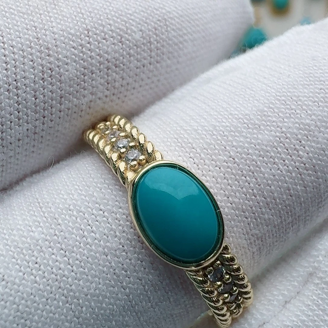 绿松石未镶嵌戒指