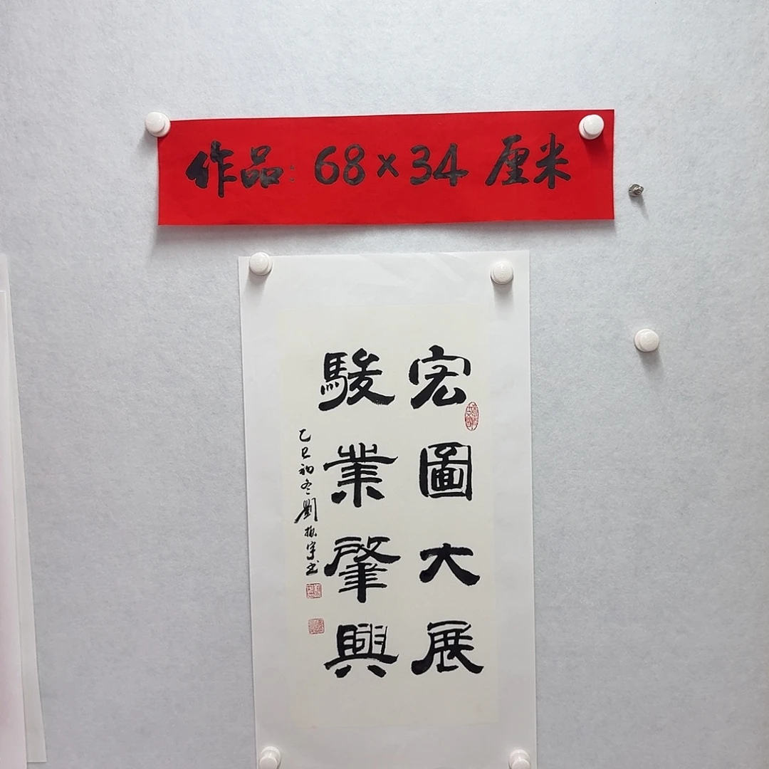 书法宏图大展骏业肇兴  2平尺
