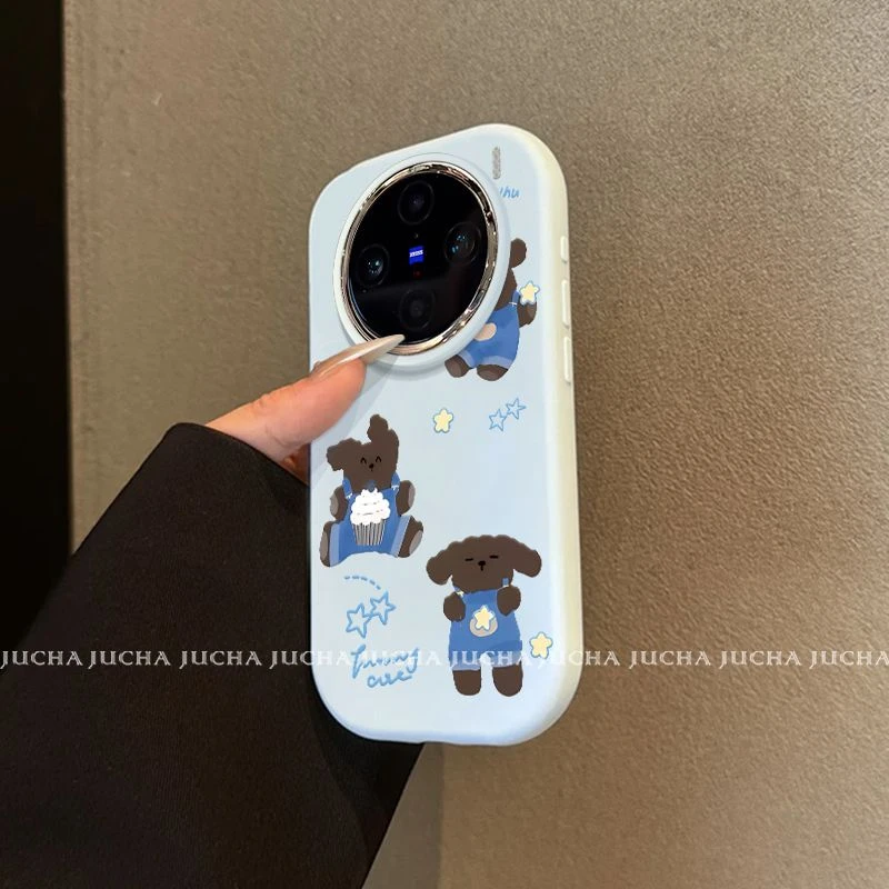 背带小狗适用vivox200s手机壳卡通可爱VIVOx100pro轻奢90防摔80女