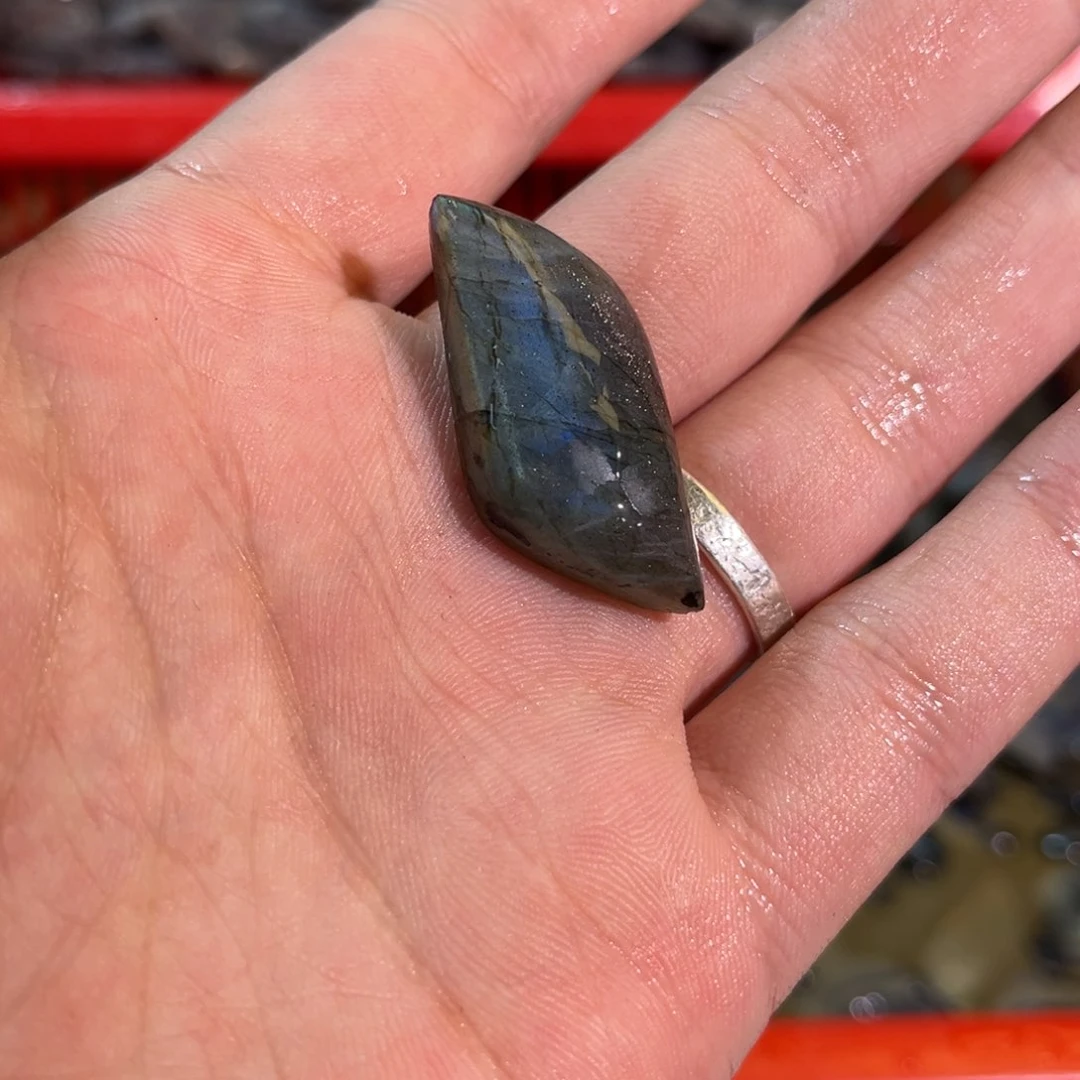 拉长石吊坠未镶嵌7*7