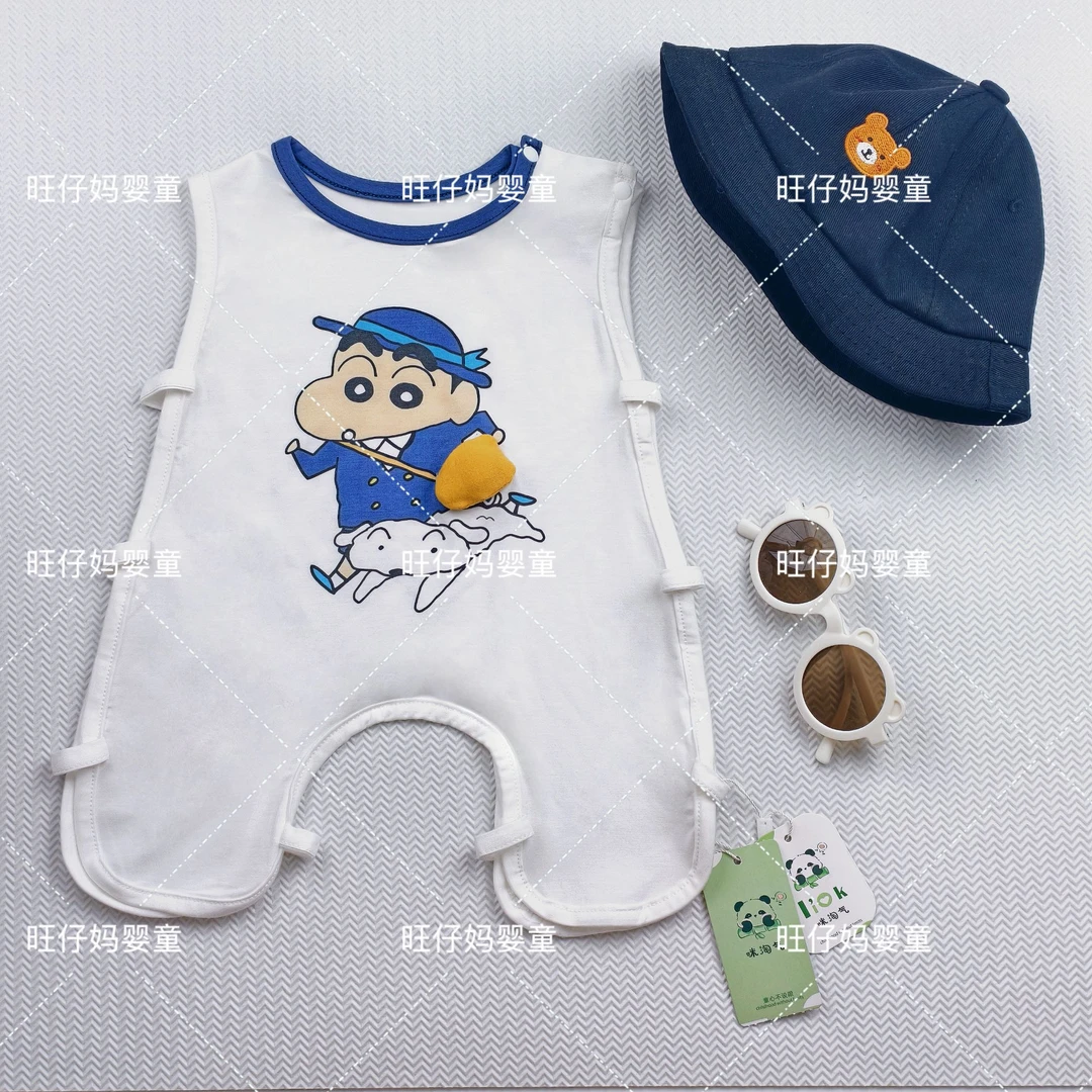 【大清仓】新生婴儿夏季超薄labubu同款琵琶服男女宝宝连体衣外出服