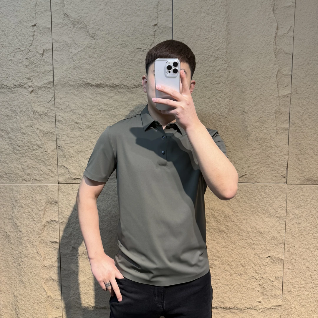 HG-9987春夏新品男士休闲百搭商务简约polo衫