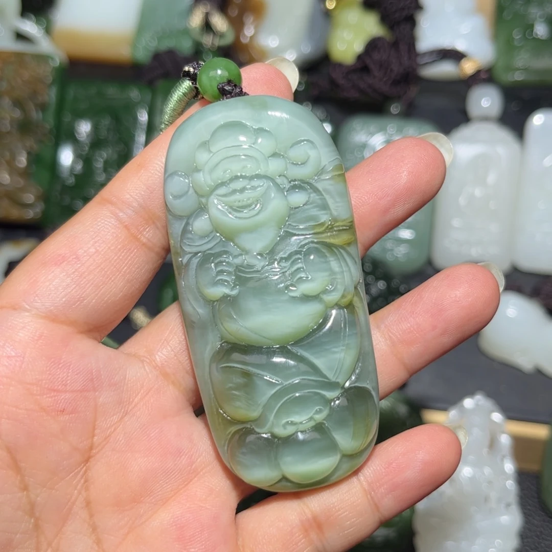 和田玉未镶嵌颈饰