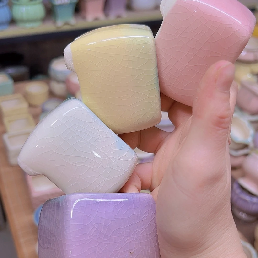 红陶陶瓷花盆当场满12包邮