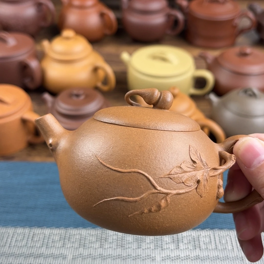 h***h紫砂茶壶手工制作工艺精湛