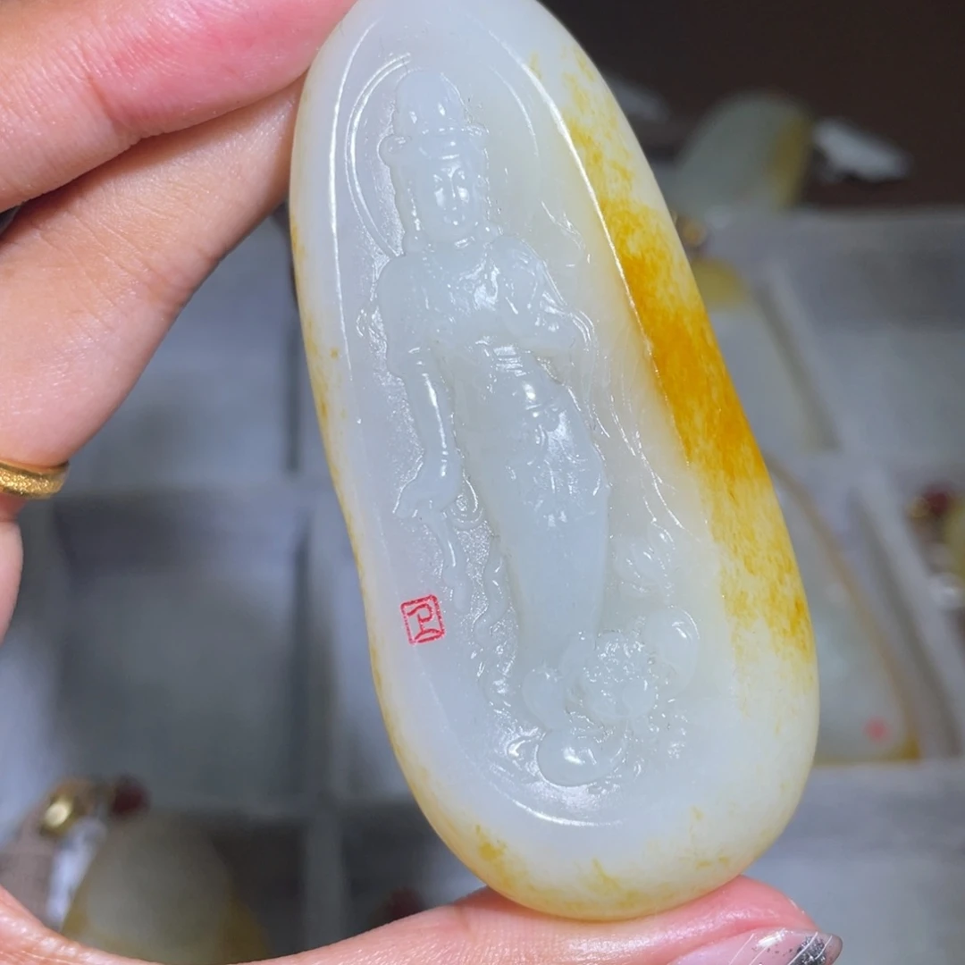 和田玉未镶嵌颈饰D2