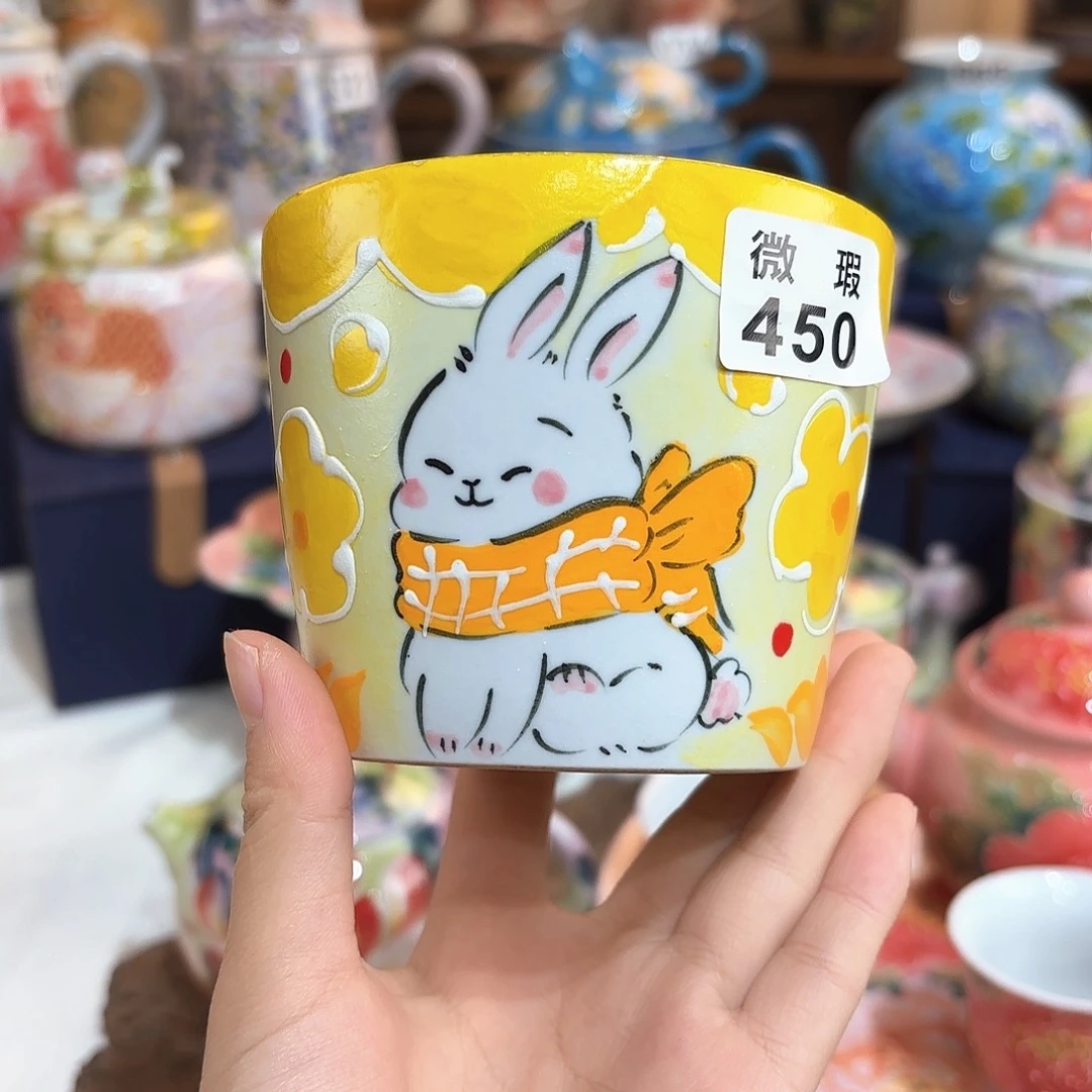 景德镇手绘高温釉下彩陶瓷茶具