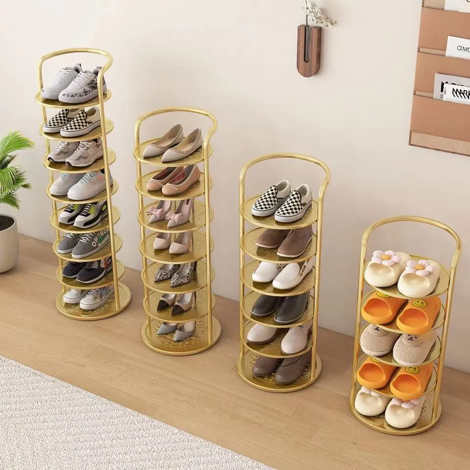 新疆包邮鞋架家用小型门口收纳架子防尘多层简易宿舍小窄铁艺鞋柜