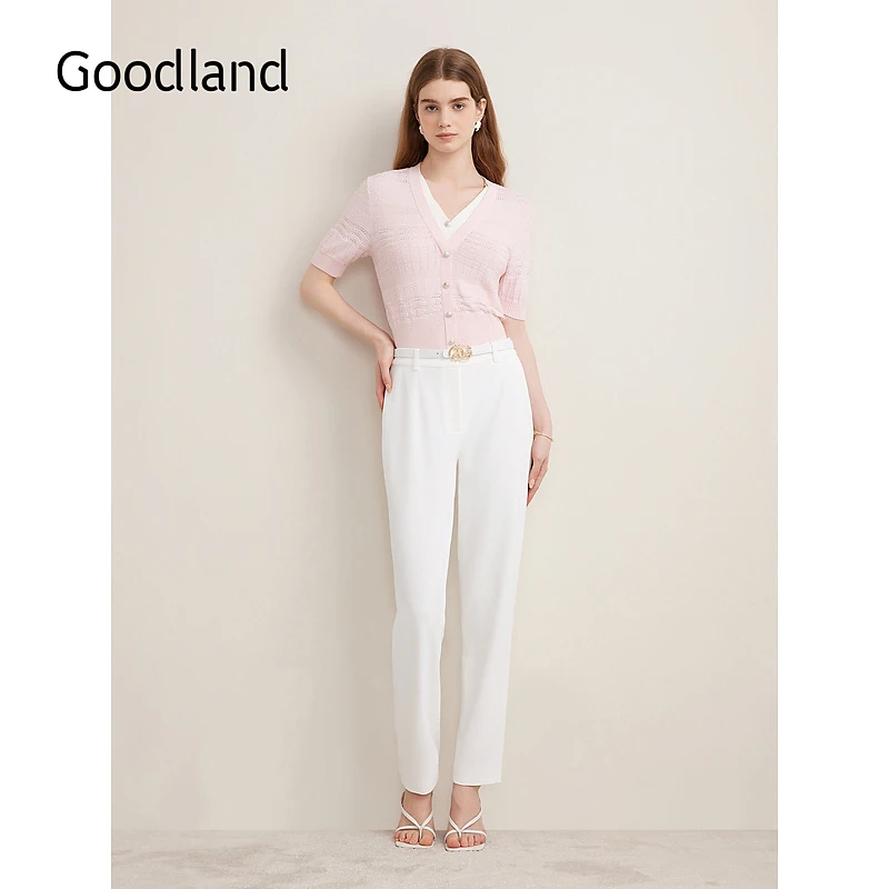 【晨粉专享价】Goodland美地女装裤子LC34220200