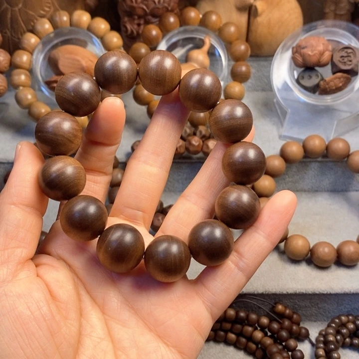 手串/手链檀香木老山檀奶香味1.8红黑肉