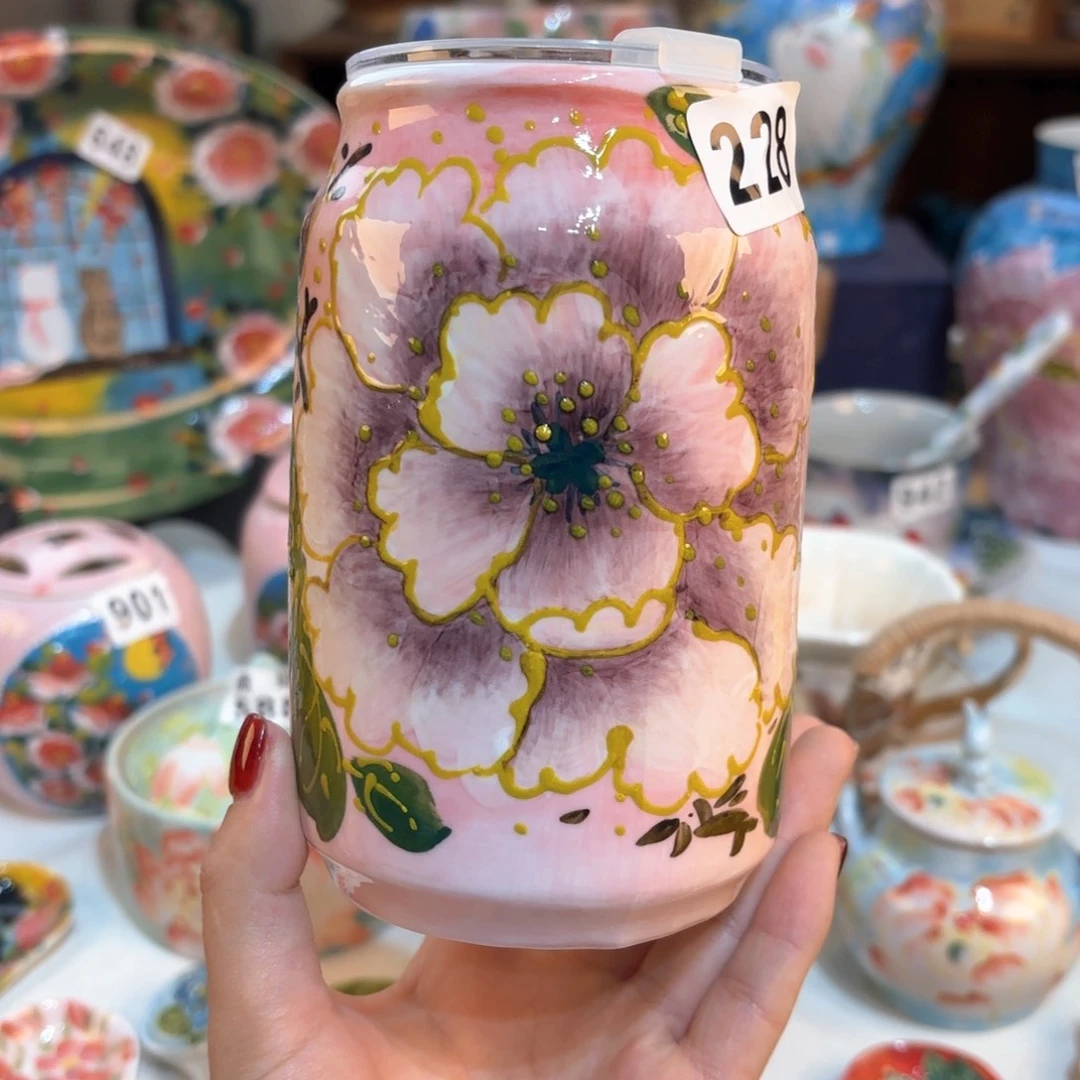 景德镇手绘高温釉下彩陶瓷茶具