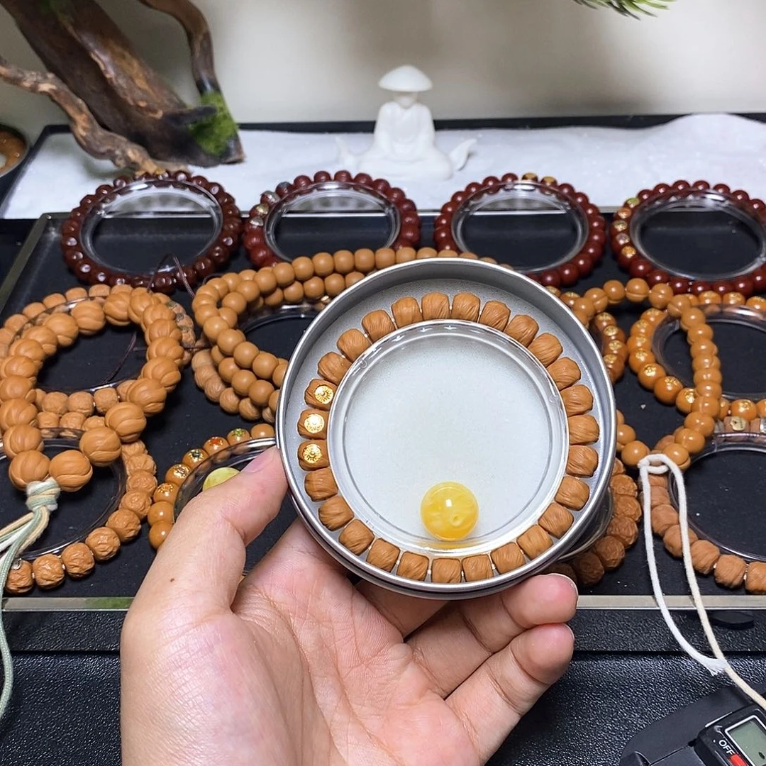 猴头核桃手串三标鬼印尺寸9左右全品066号