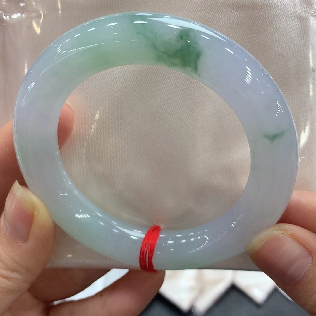 翡翠足金镶嵌手镯53.2圆条