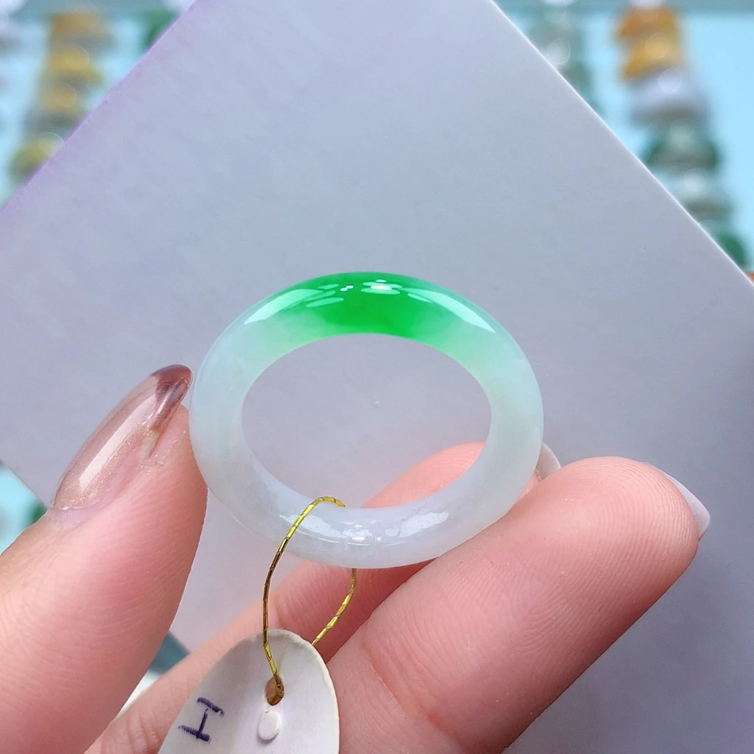 未镶嵌戒指翡翠17圈