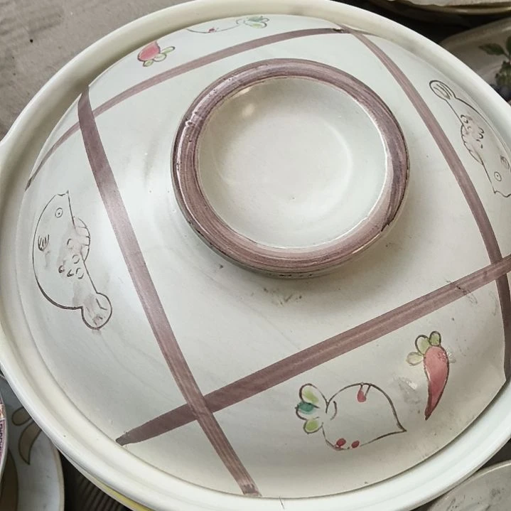 仰***空瓷微瑕锅一个！黑点