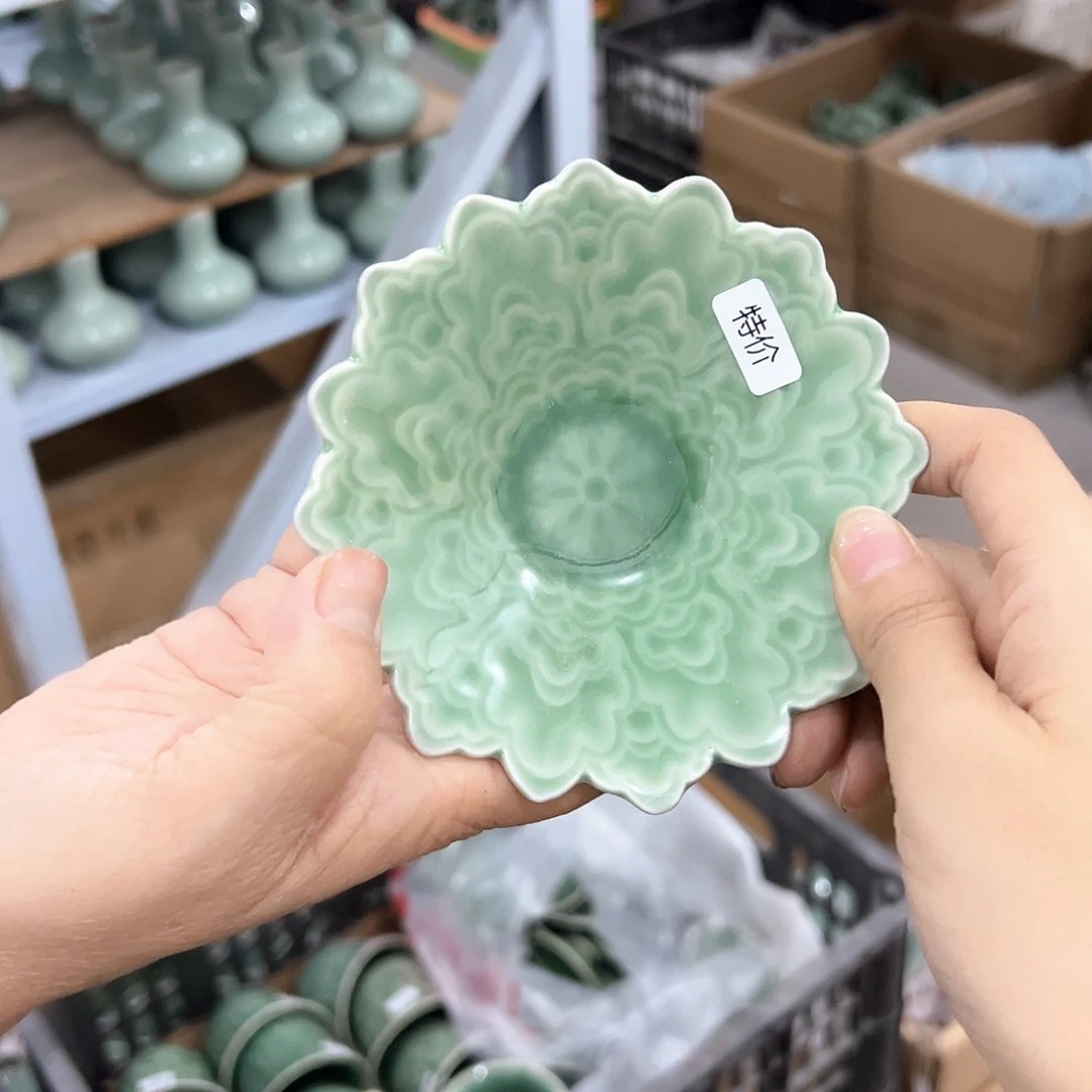 龙泉云间青瓷小米茶器