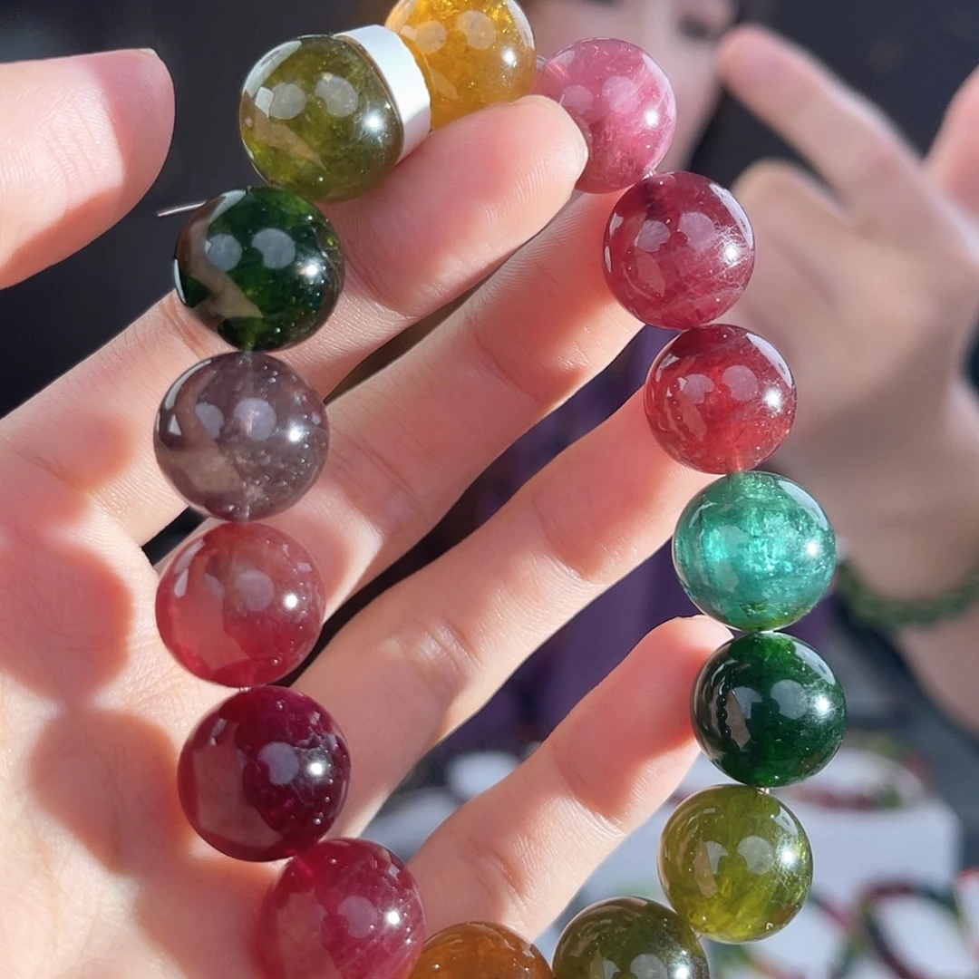 香***饽未镶嵌碧玺 14mm碧玺
