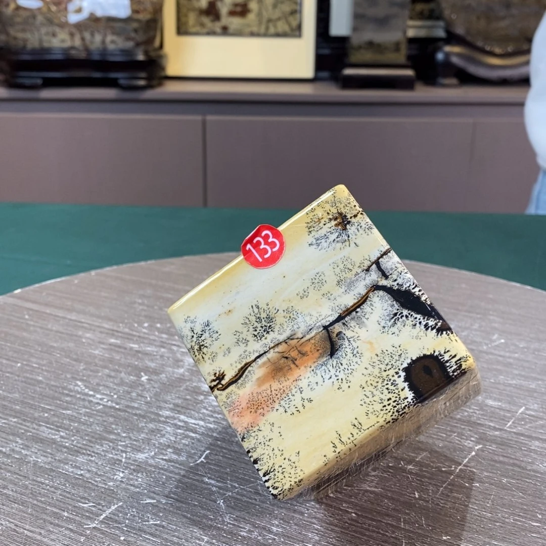 石材广西国画石草花石