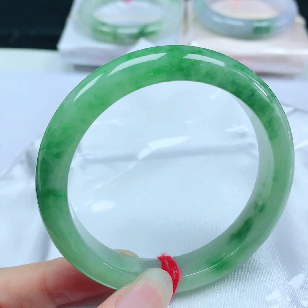 未镶嵌手镯翡翠 编号33 正圈56+