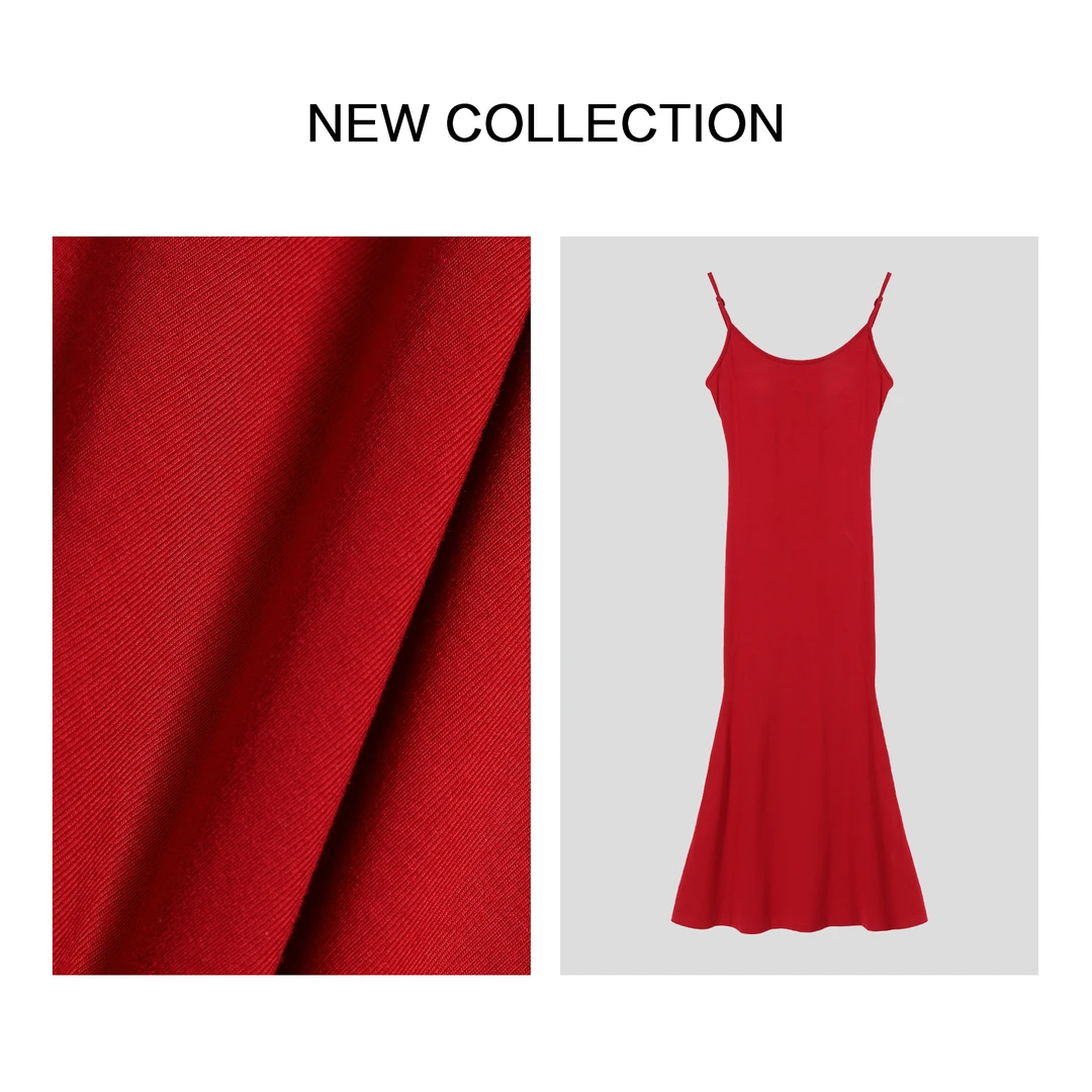 【芳芳专属】L5F36031A气质鱼尾吊带连衣裙-6031夏季