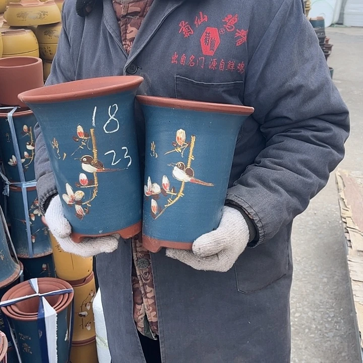 紫砂紫砂花盆也在我