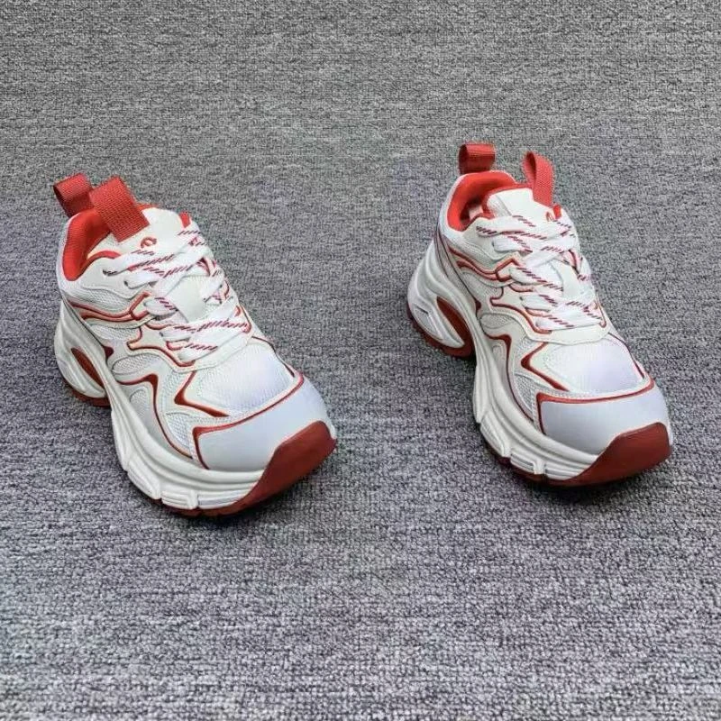 （魅影）欧洲站女鞋2025春季新款真皮网面系老爹鞋5A0-2125