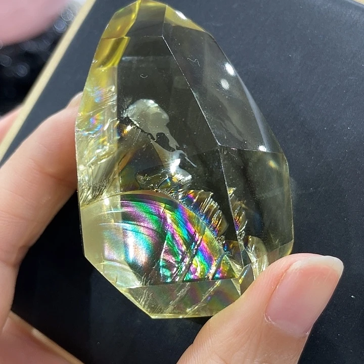 珠宝半成品未镶嵌水晶黄阿赛