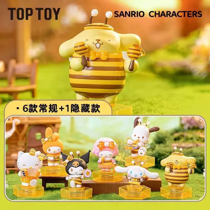 正版TOPTOY三丽鸥家族小蜜蜂音乐会盲盒潮玩手办可爱公仔摆件