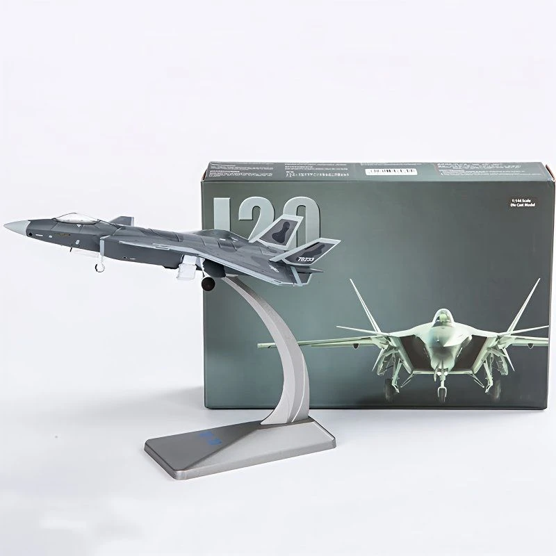 1/144歼20飞机 歼二十仿真模型合金 迷你男孩玩具 J20隐形战斗机