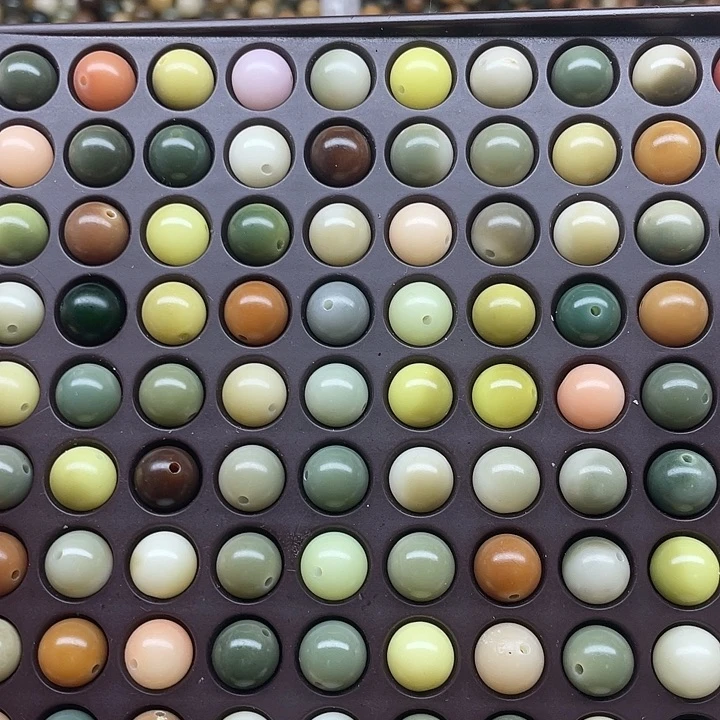 吊坠白玉菩提12全品多宝圆100颗