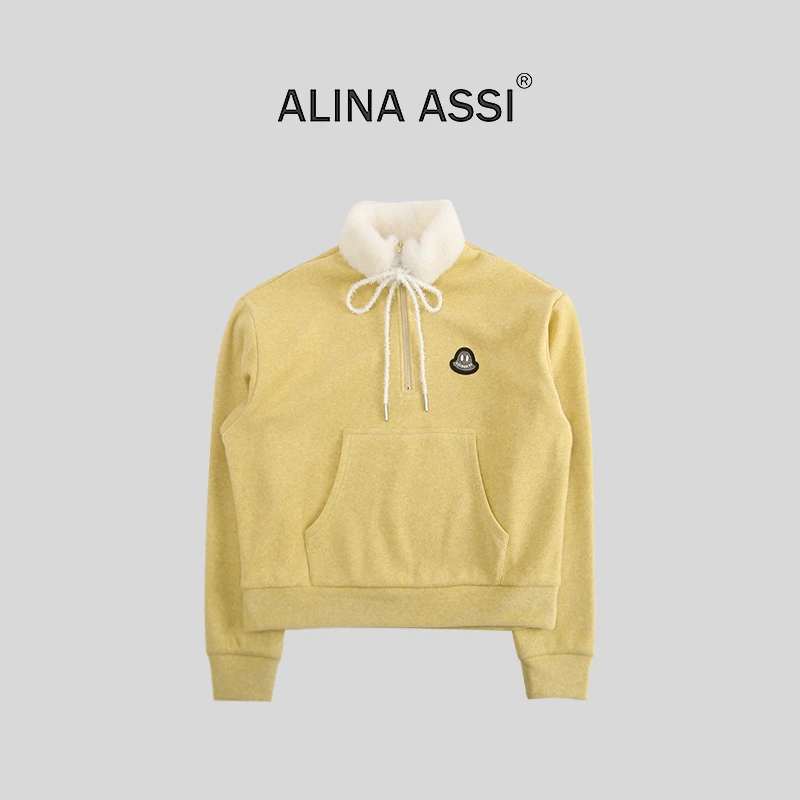 【雪雪】2025新款休闲时尚百搭卫衣C0420