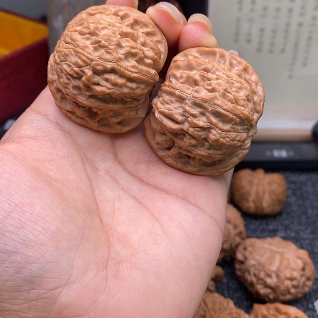 文玩核桃把件42磨盘